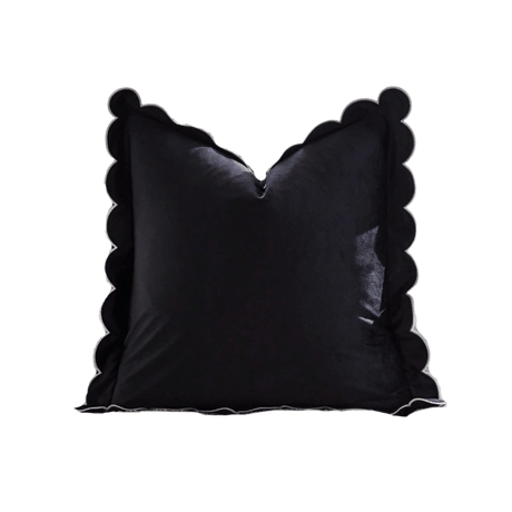 Scalloped Velvet Pillow Cover Pillow Cover - Palatium Lux