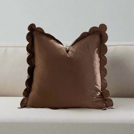Scalloped Velvet Pillow Cover Pillow Cover - Palatium Lux
