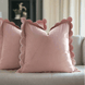 Scalloped Velvet Pillow Cover Pillow Cover - Palatium Lux