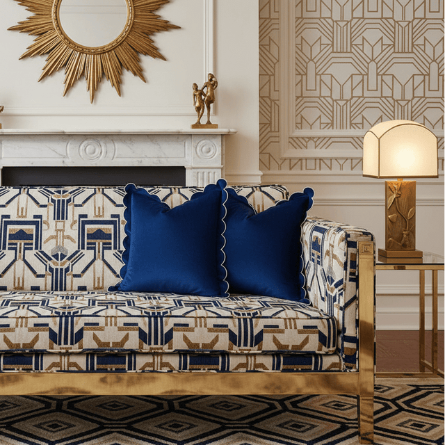 Scalloped Velvet Pillow Cover Pillow Cover - Palatium Lux