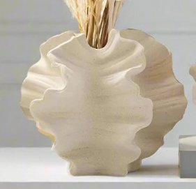 Sea Creature Ceramic Capsule Beige Large vases - Palatium Lux