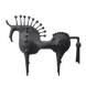 Shadow Stallion Metal Statue statue - Palatium Lux