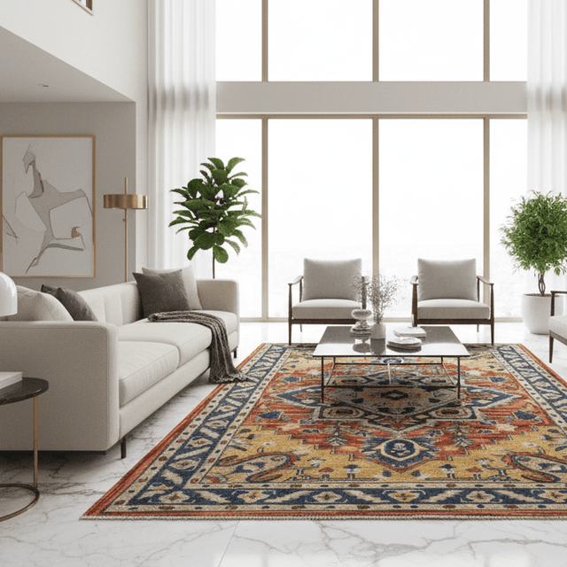 Shiraz Hand Tufted Wool Rug - 5 x 8 Rugs - Palatium Lux