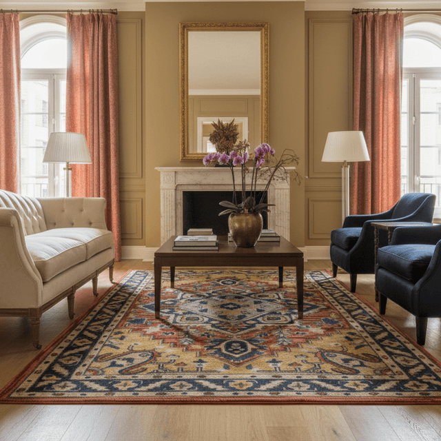 Shiraz Hand Tufted Wool Rug - 5 x 8 Rugs - Palatium Lux