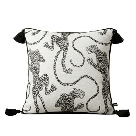 Snow Leopard Chenille Pillow Cover Pillow Cover - Palatium Lux