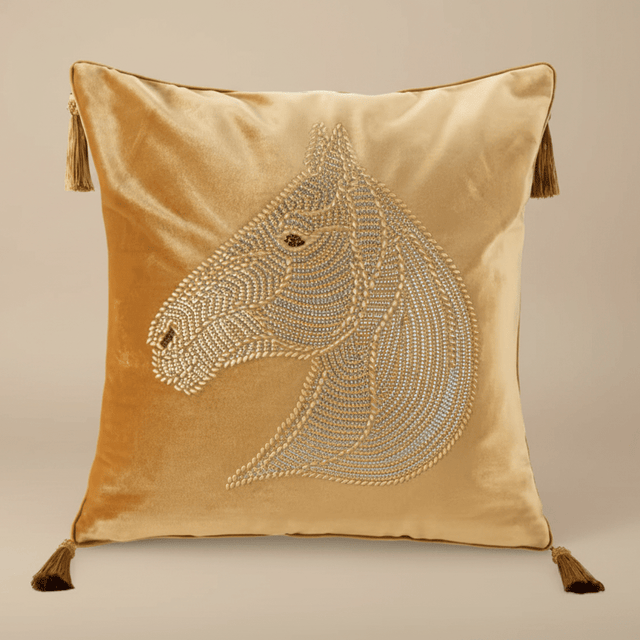 Starlight Stallion Velvet Pillow Cover pillow covers - Palatium Lux