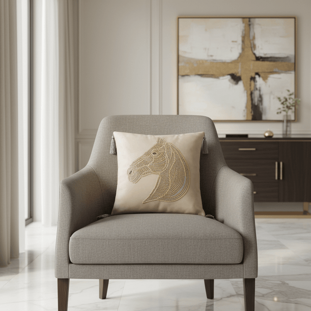Starlight Stallion Velvet Pillow Cover pillow covers - Palatium Lux