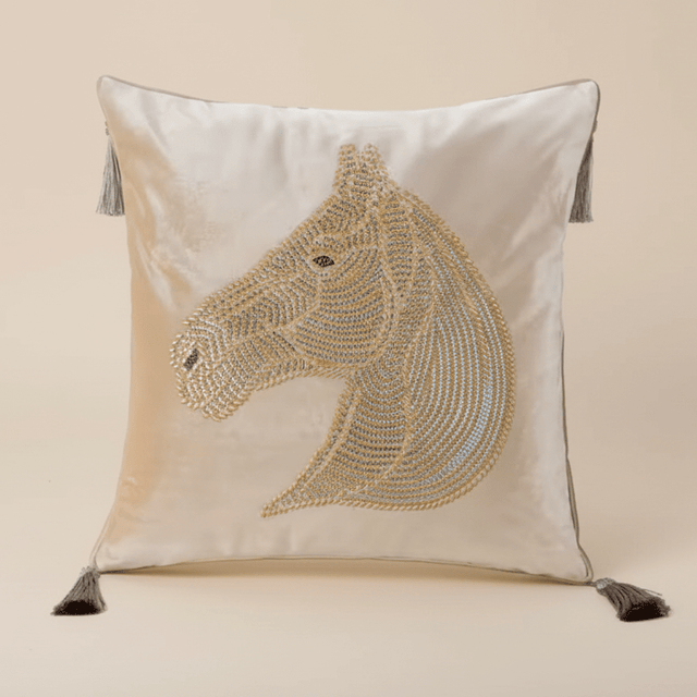 Starlight Stallion Velvet Pillow Cover pillow covers - Palatium Lux