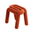 Tangle Tease Stool - Fire Red Orange - Palatium Lux