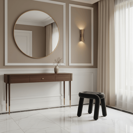 Tangle Tease Stool - Onyx Black - Palatium Lux