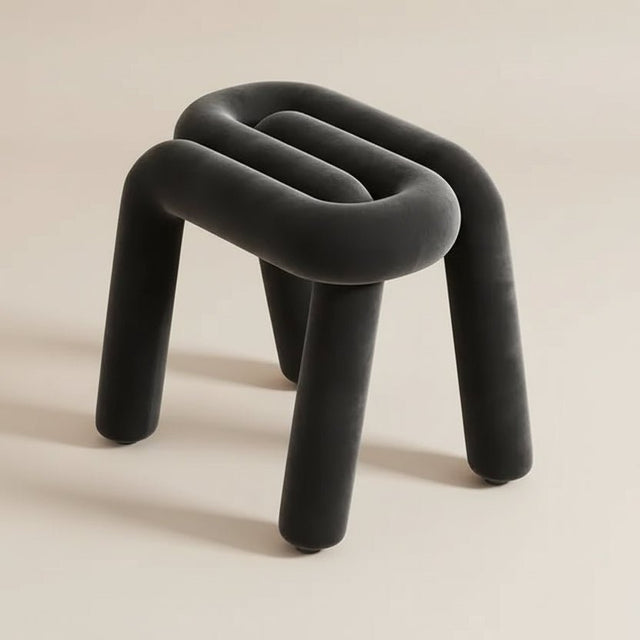 Tangle Tease Stool - Onyx Black - Palatium Lux