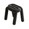 Tangle Tease Stool - Onyx Black - Palatium Lux