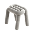 Tangle Tease Stool - Serene Gray - Palatium Lux