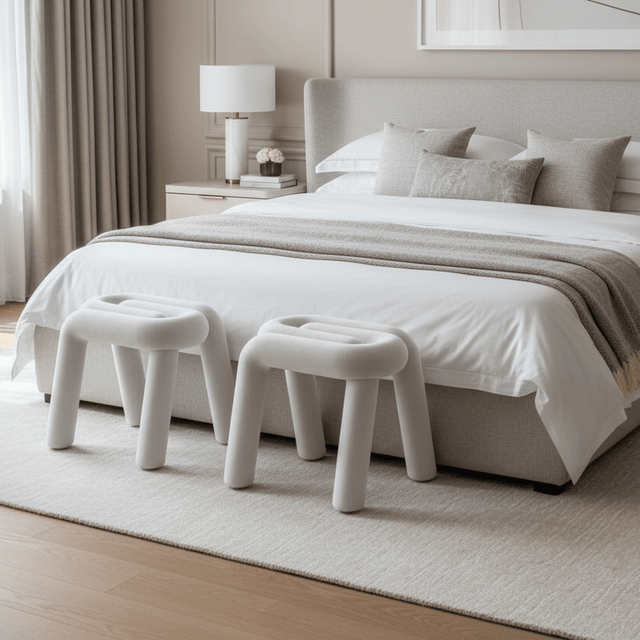 Tangle Tease Stool - Still White - Palatium Lux