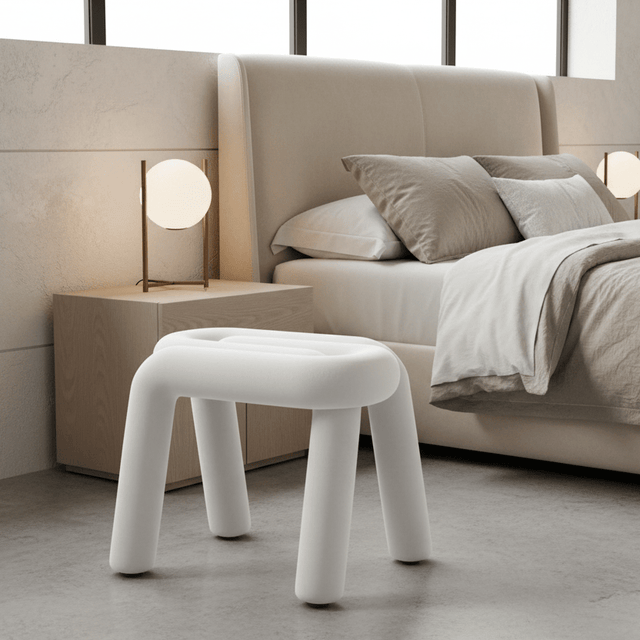 Tangle Tease Stool - Still White - Palatium Lux