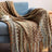 Chevron Cascade Blanket Forest / 127x180cm blanket - Palatium Lux