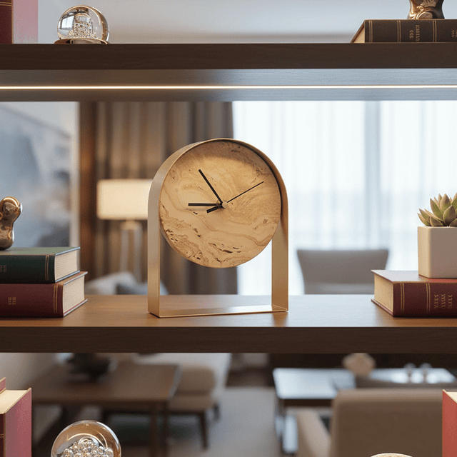 Tempus Petra Natural Stone Clock statue - Palatium Lux