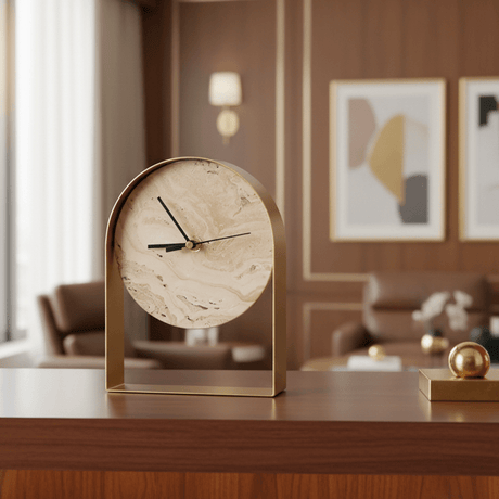 Tempus Petra Natural Stone Clock statue - Palatium Lux