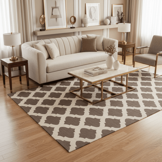 Terre Luxe Handwoven Wool Rug - 5 x 8 Rugs - Palatium Lux