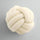 Cozy Knot Ball Pillow Cream Pillow Cover - Palatium Lux