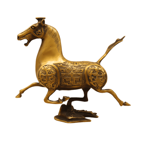 The Emperor’s Golden Horse Statue statue - Palatium Lux