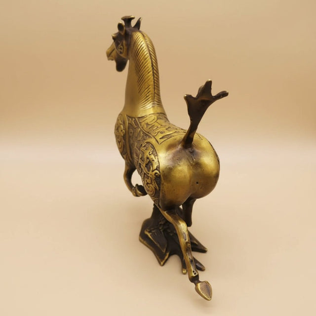 The Emperor’s Golden Horse Statue statue - Palatium Lux