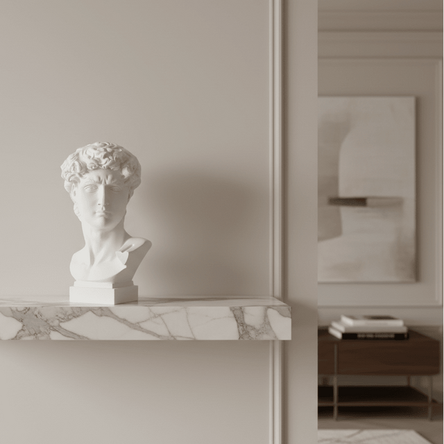 The Golden Glance David Resin Statue - Palatium Lux