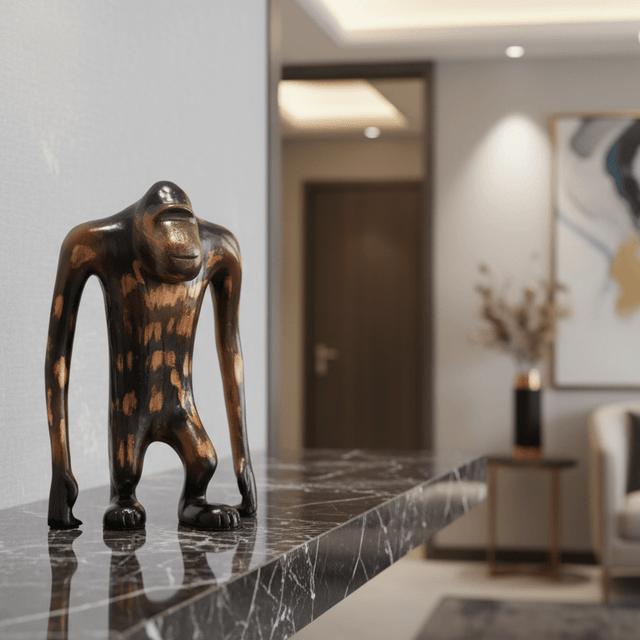 The Handsome Ape Resin Statue - Palatium Lux