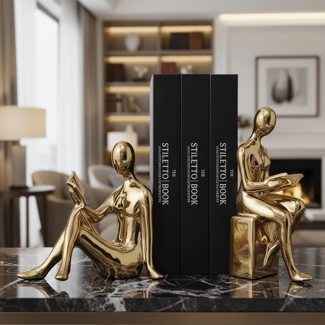 The Reader’s Muse Bookends Set of 2 statue - Palatium Lux