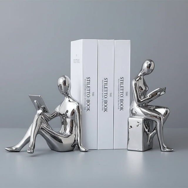 The Reader’s Muse Bookends Set of 2 statue - Palatium Lux