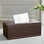 The Refined Leather Tissue Holder Brown - Smooth leather - Palatium Lux