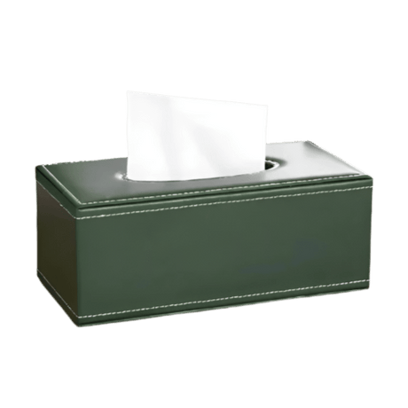 The Refined Leather Tissue Holder leather - Palatium Lux