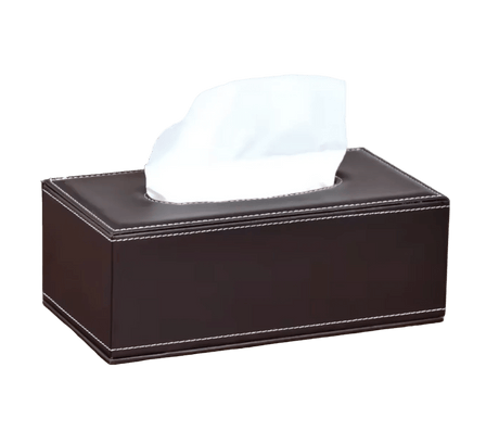 The Refined Leather Tissue Holder leather - Palatium Lux