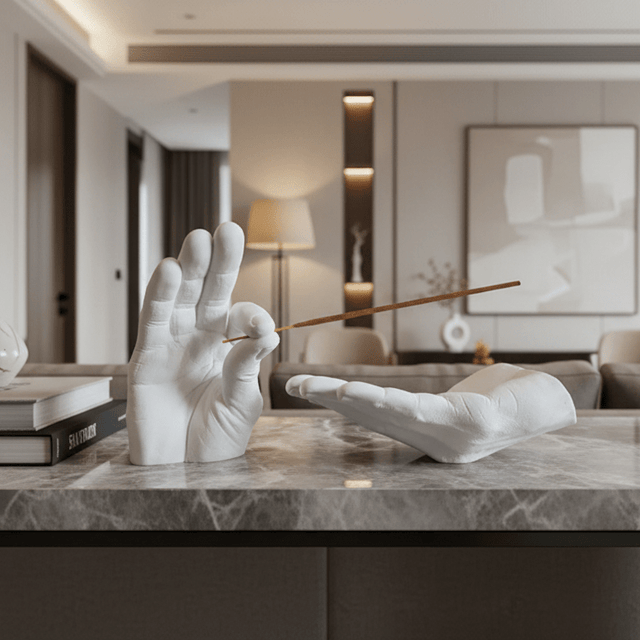 The Serenity Hands Incense Holder statue - Palatium Lux