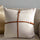 The Signature Leather Belt Pillow Cover Beige pillow covers - Palatium Lux