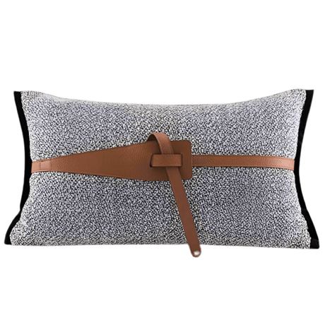 The Small Leather Belt Pillow Cover pillow covers - Palatium Lux