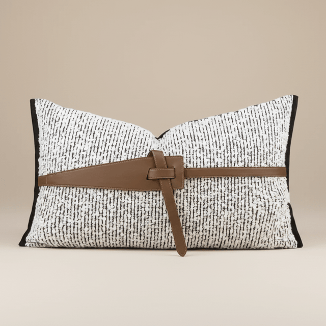 The Small Leather Belt Pillow Cover pillow covers - Palatium Lux