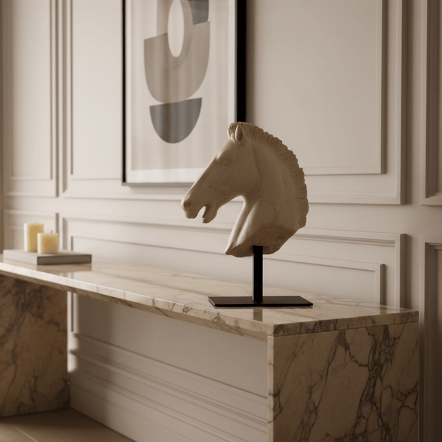 Titan Steed Resin Horse Head Statue statue - Palatium Lux