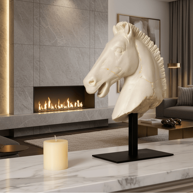 Titan Steed Resin Horse Head Statue statue - Palatium Lux