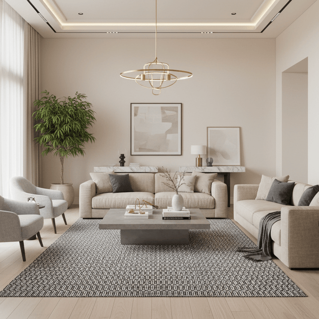 Vanta Handwoven Wool Rug - 5 x 8 Rugs - Palatium Lux