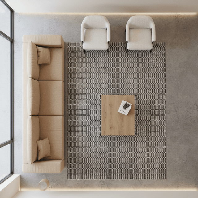 Vanta Handwoven Wool Rug - 5 x 8 Rugs - Palatium Lux