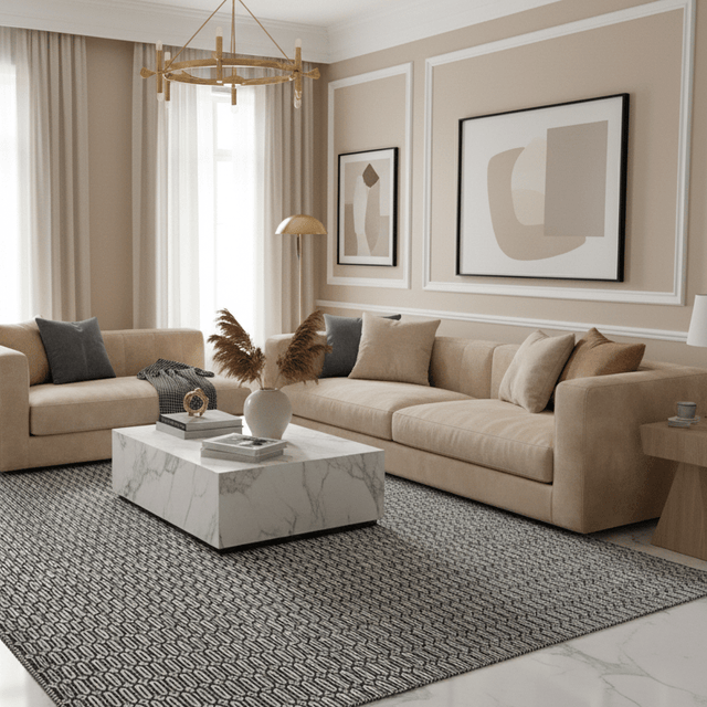 Vanta Handwoven Wool Rug - 5 x 8 Rugs - Palatium Lux