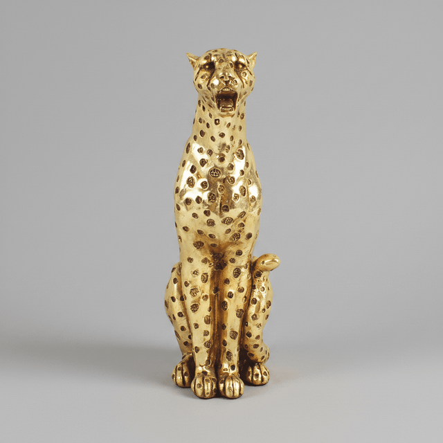 Veloro Cheetah Resin Statue statue - Palatium Lux