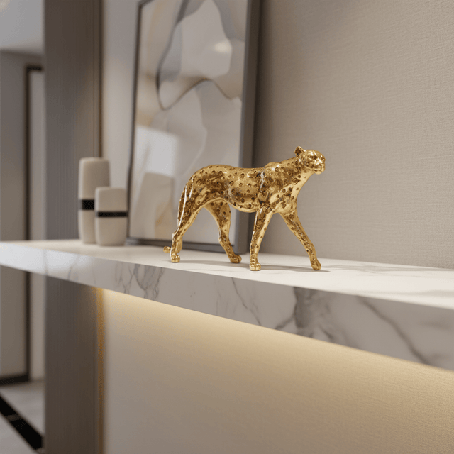 Veloro Cheetah Resin Statue statue - Palatium Lux