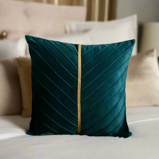 Velvet Dreams Cushion Cover Emerald Green Pillow Cover - Palatium Lux