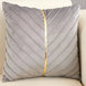 Velvet Dreams Cushion Cover Light Grey Pillow Cover - Palatium Lux