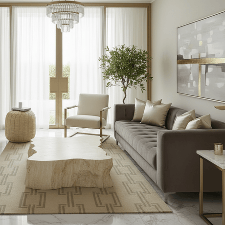 Via Aurelia Handwoven Wool Rug - 5 x 8 Rugs - Palatium Lux