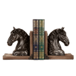 Vintage Cavalier Bookends Set statue - Palatium Lux