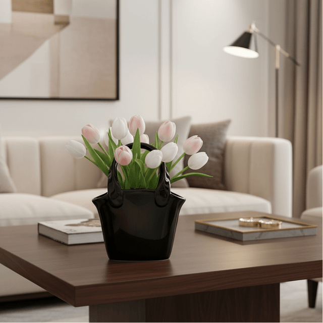 Vogue Blooms Ceramic Vase Vase - Palatium Lux