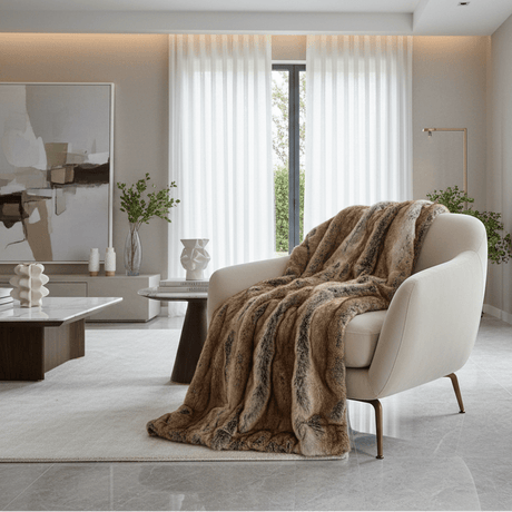 Warm Haven Faux Fur Blanket blanket - Palatium Lux
